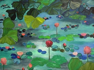 100x120cm Sous le Gingko (2006-73)