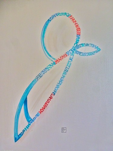 40x50cm Une femme à sa fenêtre. 2013-397 (A)