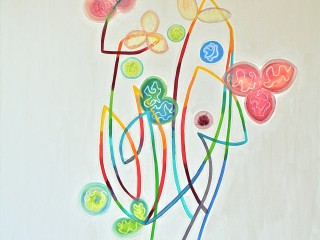100x150cm My neurons in May. Acrylic and oil on canvas. 2016-460